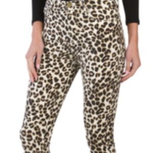 FRAME LONDON Ali High Rise Cigarette Leopard Jeans